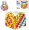 SIENON Dots Rainbow Pencil Holder, DIY Creative Craft Decorations Kit, Bricks Pen Holder, Building Blocks Pencil Box, Fun Craft Kit Dots Construction Pen Pot Toys for Birthday Christmas