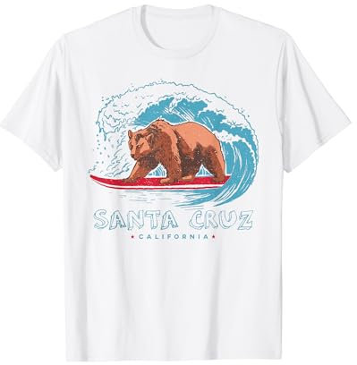 Santa Cruz, Kalifornien, Vintage-Stil, Retro T-Shirt
