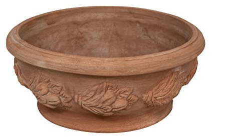 Biscottini Artisan Macetas de terracota de 50 x 23 x 50 cm, maceta de terracota para interiores y exteriores | Macetas para suculentas fabricadas en Italia