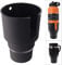 iSaddle Large Car Cup Holder Adapter Compatible with Hydro Flask 32oz 40oz 50/50 Flask, Yeti 24/30/36oz, Nalgene 32oz Coffee Mugs - Car Interior Accessory Big Bottles Car Cup Holder (Up to 3.8 Inches)