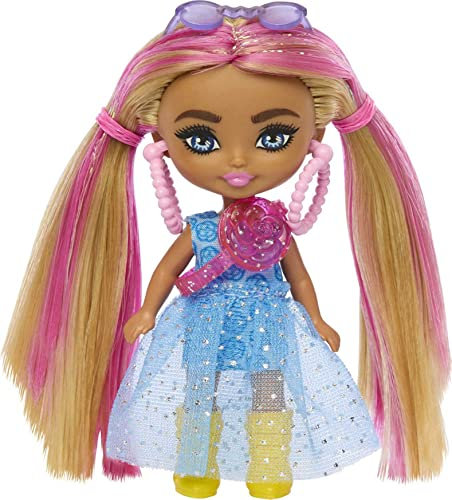 Barbie Extra Mini Mini Doll - Pigtails w/ Pink Streak
