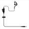 MONICONA Gförmiger Ohrbügel, InlinePTTMikrofon, KopfhörerHeadset für Motorola EVXS24 Yaese VX6R FT270R Icom IC4300L ICM25 Standard Horizon HX210 HX40 HX890 ZweiWegeRadio RegeRadio Platz