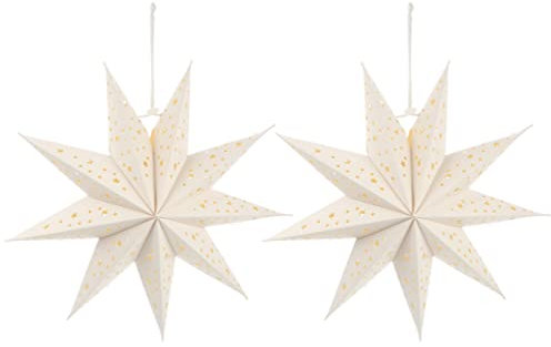 OSALADI Faltbare Papier Lampenschirme 35cm Stern Laternen Lichter Für Weihnachten Home Decor
