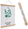 LIKARTO Premium-Posterleiste Holz Buche A2 | 42 cm - Hochwertige magnetische Bilderleiste aus Echtholz inklusive Lederband - Einfaches Bilder aufhängen
