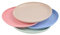 Plato de plástico reutilizable, juego de 4 platos planos, plato infantil irrompible, juego de plato de plástico rígido, plato para camping picnic de viaje o uso diario (15 cm)