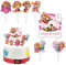 Tortendekoration Cake Topper Set,Tortendeko,Happy Birthday Tortenaufsatz,Muffin Deko,Cupcake Topper Deko,Kindergeburtstag Party Geburtstag Deko Tortendeko Geburtstag Mädchen Junge