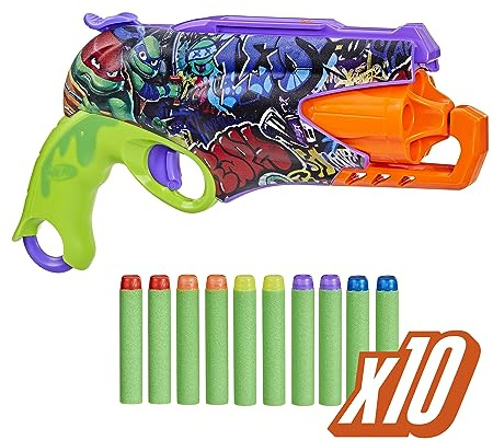 Nerf Teenage Mutant Ninja Turtles Blaster, 10 Nerf Elite Darts