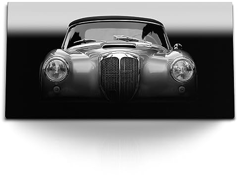 Paul Sinus Kunstdruck Bilder 120x60cm Schwarz Weiß Fotografie Oldtimer Traumauto Auto