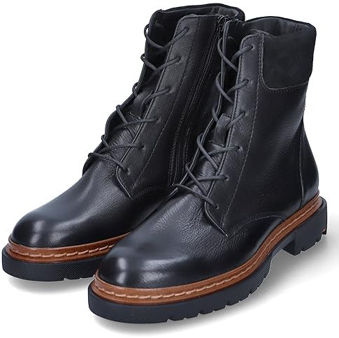 LLOYD Damen Schnürstiefeletten/Stiefeletten Schwarz Kunstleder Gr. 39