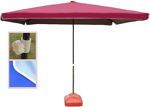 DALIZA Parasol de jardin, parasol de plage carré portable pour terrasse, terrasse, jardin, plage, abri solaire, 1 couleur, taille unique