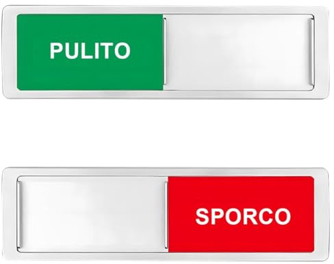 ZXUPOI Imán para lavavajillas Sucio, imán Limpio y Sucio para lavavajillas, para lavaplatos, Recipiente Que Dice Lavado de Platos Pulito o sporco