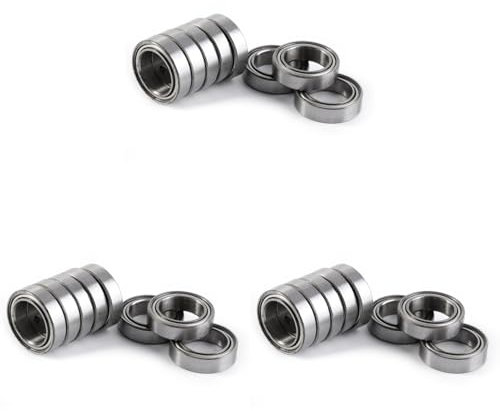 Fafeicy 30 Stück 6700ZZ Doppelt Geschirmte Dünnwandige Kugellager mit Dünnem Abschnitt, 10 X 15 X 4 Mm