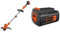 Black+Decker Akku-Rasentrimmer BCSTA536B & Li-Ion Ersatzakku (36V 2.5Ah, 36V/2,5 Ah Lithium-Ionen Akku kompatibel mit allen 36V Akku-System Garten- und Haushaltsgeräten mit Ladezustandsanzeige) BL2536