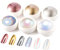 BISHENGYF 6Pcs Chrome Nail Powder: Super Mirror Nail Glitter, Metallic Holo Nail Chrome Powder for Gel Polish Aurora Iridescent Pearlescent Gold Chrome Powder for Nail Art Salon DIY Design Decoration