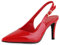 VAN HILL Damen Slingpumps Stiletto Lack Klassisch Schuhe 216223 Rot Lack 37