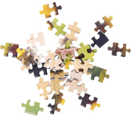 Warmhm 150pieces Mini Puzzle Set Paper Jigsaw for Adults Educational Brain Teaser Funny Shapes World Famous Painting Theme