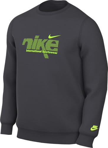Nike Herren Club Big Brush Crew Swoosh Sport Sweatshirts