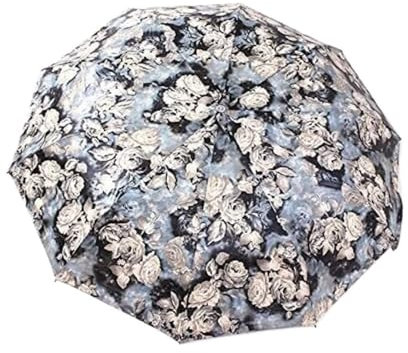 LUTFI Paraguas Plegable Paraguas a Prueba de Viento, Totalmente automático, Compacto, Anti-UV, Lluvia, Sol, Grande y Fuerte for Dos Personas, sombrilla de Moda Portátil