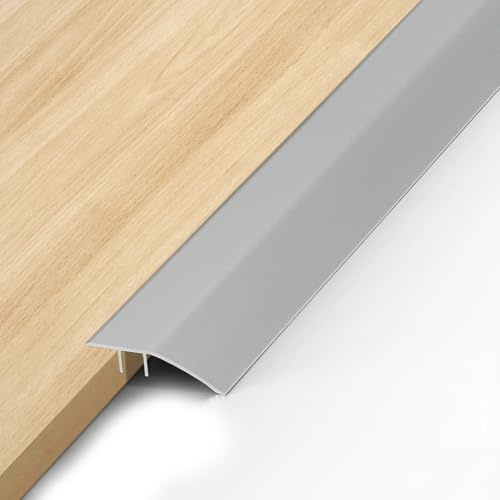 Aluminium Türschwellenrampe - 0,9m x 43mm - Selbstklebend Übergangsprofil Höhenausgleich 8-15 mm, Türschwellen Leiste, Tür Boden Übergangsleiste für Türöffnungsschwellen, Rampen, Holz,Laminat,Fliesen