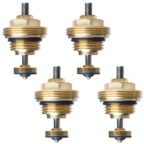 Aicharynic Anima valvola posteriore in ottone: 4 pezzi nucleo valvola M30 x 1,5, distributore di riscaldamento a pavimento, accessorio per impianti di riscaldamento, collettore di riscaldamento a