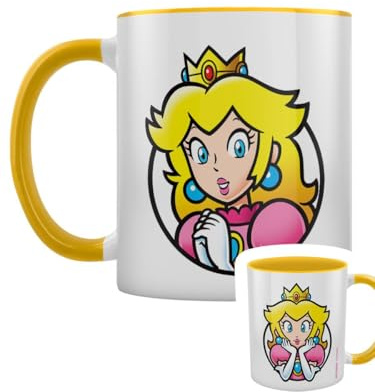 Pyramid International Super Mario (Principessa Peach) - Tazza bicolore con interno giallo