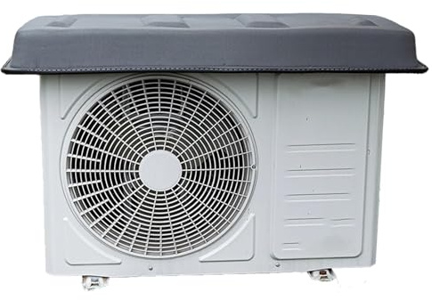 Housse Climatiseur Mobile, Housse Climatiseur Extérieur en Caoutchouc Antirouille avec Câbles en Acier, Stable et Sans Vibrations pour Les Unités Extérieures(Gray,98x50cm/38.5x20in)