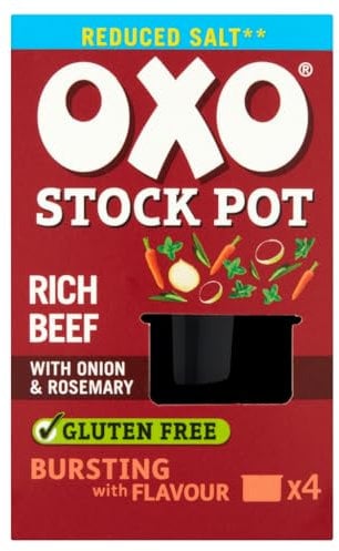 Oxo Stock Pots 4 Pack Reduced Salt Beef 80g