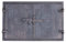 QLS Porte de four à bois en fonte - 43 x 27 cm