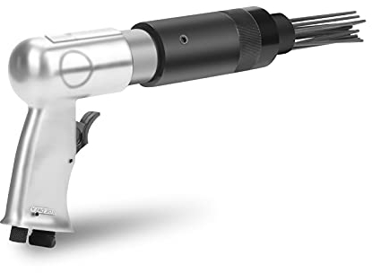 Cocoarm Desoxidante de agujas de aire comprimido, 19 agujas, pistola de agujas, removedor de óxido, larga 340 mm, 3000 pulsaciones por minuto, mango ergonómico de pistola, #423