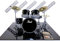 Mini Drum kit PEARL black set tribute miniature rock 25cm model scale 1:4 collectible box set batteria modellino da collezione
