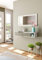 Dmora - Mobile da ingresso Mcallen, Entratina reversibile con specchio, Mobile per atrio con cassetto, Svuotatasche per appartamenti, 95x26h69 cm, Bianco e Rovere