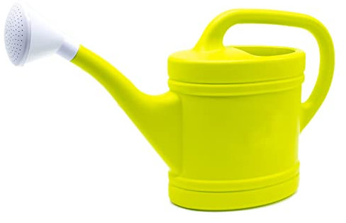 CABLEPELADO Regadera de plástico, Regadera para Interior y Exterior, Regadera de jardín, Regadera con pico, Regadera de riego, Capacidad 6 Litros, Asa de transporte, Cabezal efecto lluvia, Multicolor