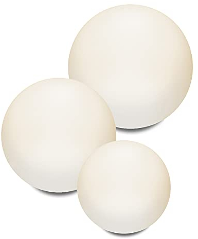Esotec Solarkugel für den Garten SIENA | 3er-Set multicolor Bodenleuchte Kugel | Gartenlich Gartendeko für draußen winterfest outdoor | Solarleuchte Kugelleuchte außen | 16 Leuchtfarben 102895