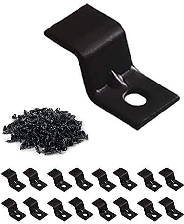 Tischverschlüsse, Z-Clips für Tischplatten, 20 Packungen (schwarz)