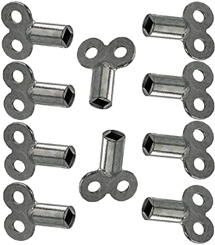 RV-Parts 10x Entlüftungsschlüssel Universal alle Heizkörper Schlüssel zum Entlüften Lüften Aller Heizungen Radiator Key Entlüfter Heizung