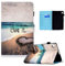 CASAFUNY Étui Coque pour Samsung Galaxy Tab A8 10,5 Pouces 2022 2021 SM-X200/ X205/ X207 Housse Étui de Protection avec Veille/Réveil Automatique pour Samsung Galaxy Tab A8 2022/2021, Amour à la plage