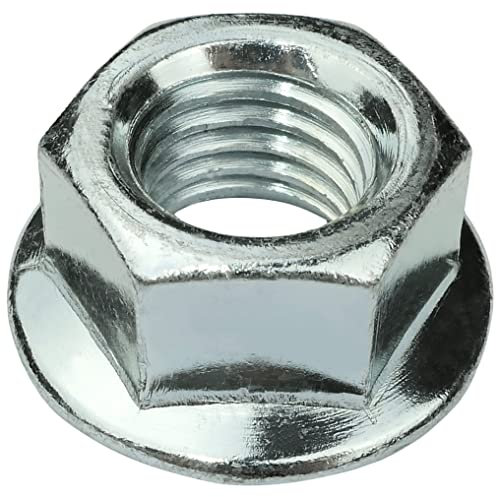 AERZETIX - C58283 - Set di 10 dadi esagonali con flangia/base dentata M14 - DIN 6923 - Ø esterno della flangia 29mm - in acciaio