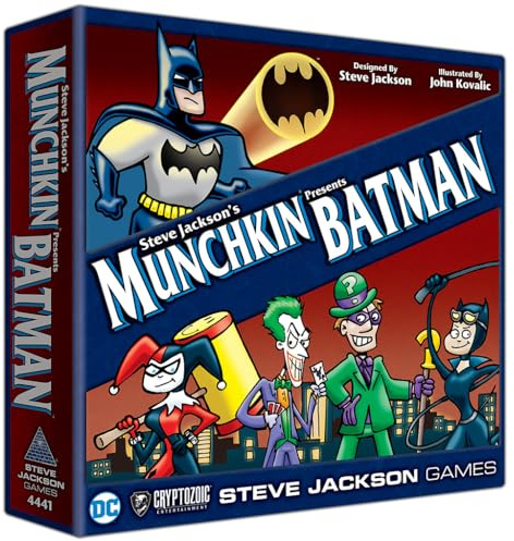 Steve Jackson Games Munchkin Batman: Strategie-Fantasie-Brettspiel für 6 Spieler ab 14 Jahren