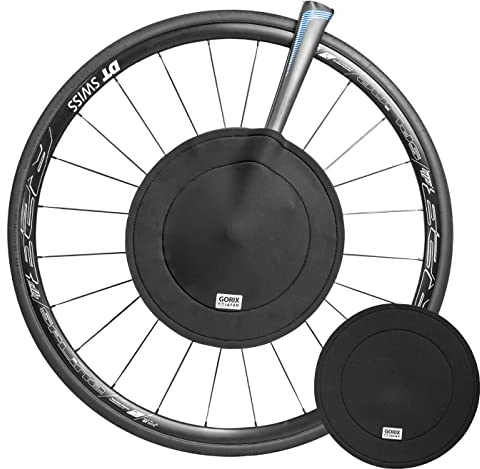 GORIX Bike Disc Brake Cover 2 Set Rotor Cover Guard Transport Aufbewahrung Gepäck Rennrad MTB (GX-DBCOVER)