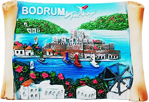 Bodrum Turkey Magnet Fridge Refrigerator Magnet Decoration Sticker Souvenir Resin Crafts Kitchen Whiteboard