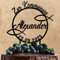 Wunschtext Cake Topper aus Acryl zur Kommunion | personalisiert mit Namen und Datum | Kuchendeko Tortenstecker | schwarz | Kuchendekoration und Tortenschmuck 100% Made in Germany