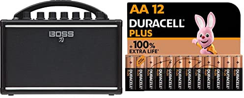 BOSS Ktn-Mini Katana Portable Guitar Amplifier, A Compact, Go-Anywhere Amp That Runs On Batteries - Rich, Full Sound & Duracell Plus AA Alkaline Batteries [Pack of 12], 1,5V LR6 MN1500