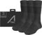 ACE Schakal Socken - 3 Paar taktische Strümpfe mit Merino-Wolle & Antiblasen-Polster - Wandern & Trekking - Schwarz - 42-44.5
