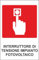 M-ITALY CARTELLO SEGNALETICO - INTERRUTTORE DI TENSIONE IMPIANTO FOTOVOLTAICO - Adesivo Extra Resistente, Pannello in Forex, Pannello In Alluminio (15x10, Alluminio)