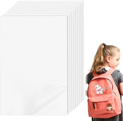 Heveer Bügelkleber für Aufnäher Aufbügelnder Beidseitiger Patch für Patch-Kleber 20x30cm Aufbügelkleber für Patches zum Aufnähen 10 Stück