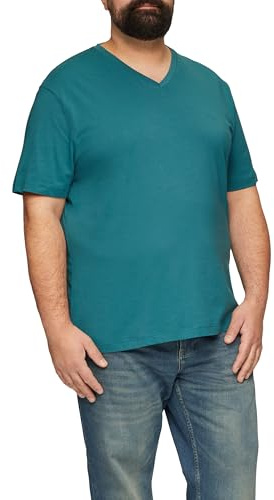 s.Oliver Jerseyshirt mit Logo und V-Ausschnitt