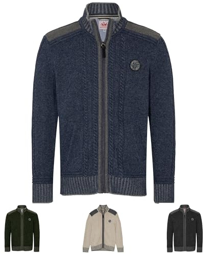Spieth & Wensky Strickjacke Erato jeansblau - 3XL