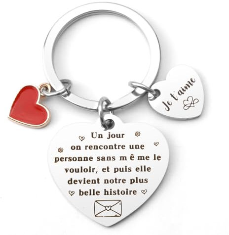 SPMatrix Cadeau pour Son Copain, Cadeau Couple, Cadeau Couple Original, Porte Clef Couple, Cadeau Amoureux pour Homme, Cadeau Amoureux, Cadeau Copain, Idee Cadeau Couple, Idée Cadeaux Couple