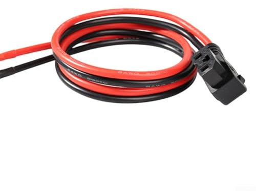 Filo in silicone morbido 8AWG, cavo in rame da 100 cm di lunghezza per applicazioni su veicoli elettrici e bici elettriche (100 cm)