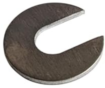 Schlitzscheiben aus Stahl, verzinkt und Aluminium. U Scheibe offen, U Scheibe mit Schlitz, Distanzscheibe offen, 10er Set (aus Aluminium, M12 x 35x2 (10 Stück))